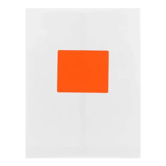 JAM Paper Adhesive Shipping Labels, 3.33" x 4" Neon Red {7}