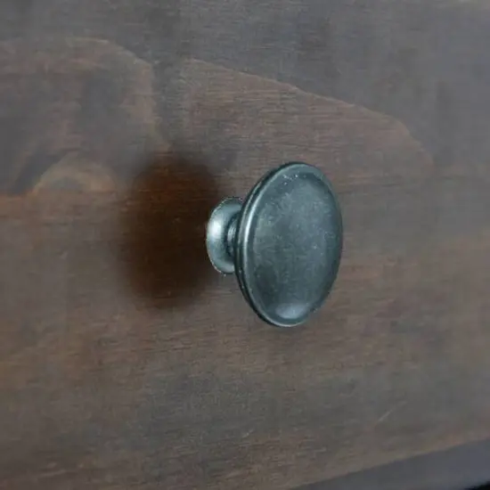 Hello Honey® 22" Walnut Finish Shaker Wood Farmhouse Nightstand {7}