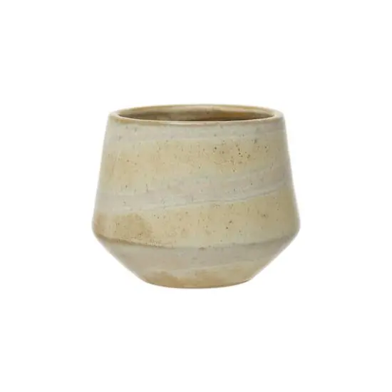 4'' Reactive Glaze Stoneware Planter {1}