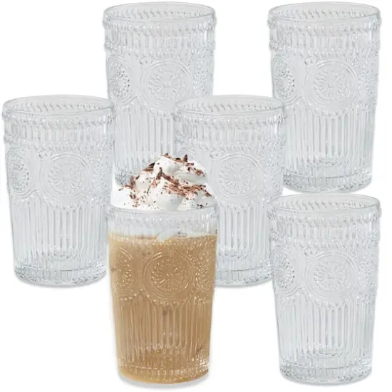 Kate Aspen&reg; 13oz. Vintage Textured Glass Set Clear {1}