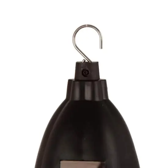 Glitzhome&reg; 30" Solar Lighted Hanging Basket Planter {7}