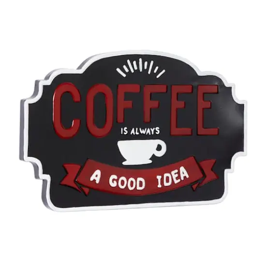 24" Coffee Is Always A Good Idea Farmhouse Wall Sign {3}