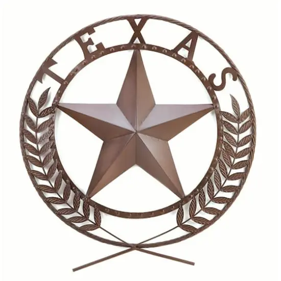 25.5" Metal Texas Star Wall Plaque {1}