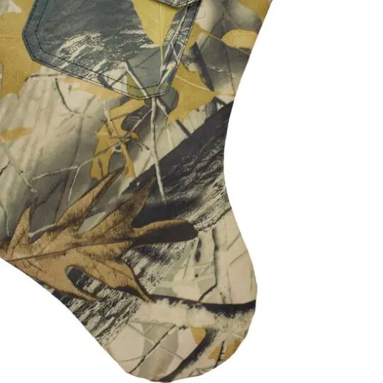 20.5" Camouflage Christmas Stocking with Pocket {6}