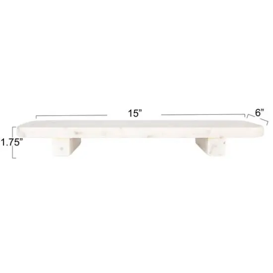 Hello Honey&reg; 15" White Marble Footed Serving Pedestal {10}