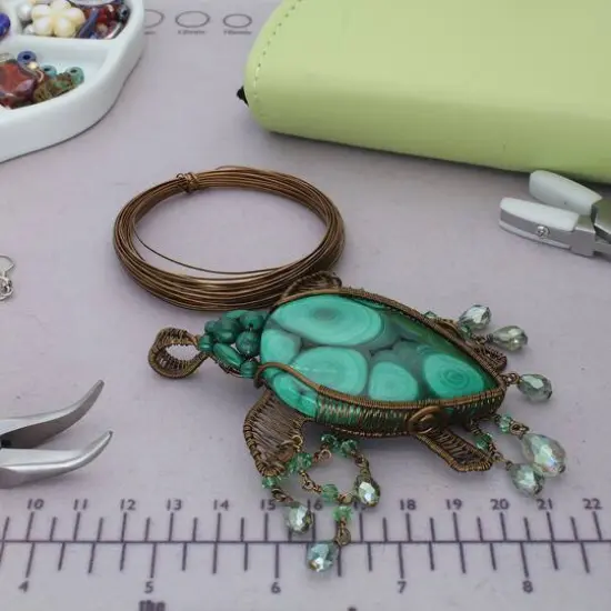 The Beadsmith&reg; Wire Elements&trade; 21 Gauge Tarnish Resistant Half Round Soft Temper Wire, 7yd. Vintage Bronze {8}