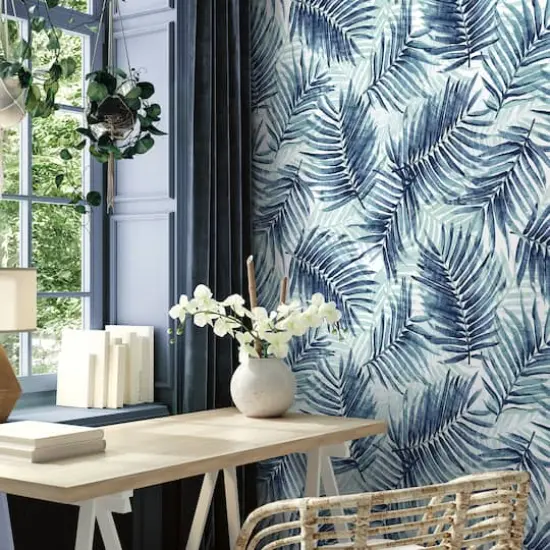Tommy Bahama Escape Route Peel & Stick Wallpaper Azure {3}