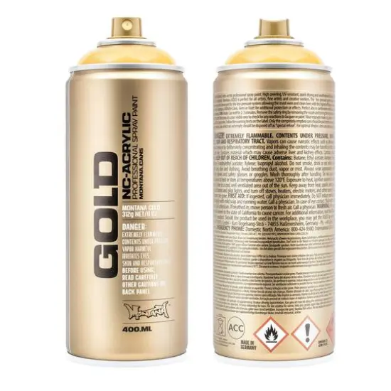 Montana&trade; Cans GOLD Transparent Spray Paint, 400mL T1220 Transparent Yellow Cab {1}