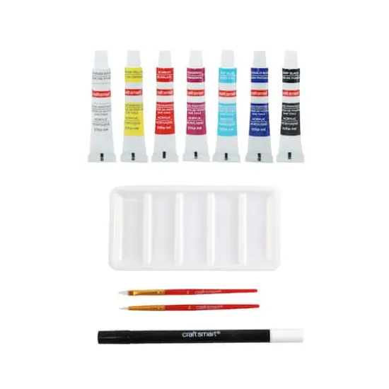 7" x 9" Sunset Oval Canvas Painting Kit by Craft Smart&reg; {5}