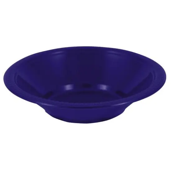 JAM Paper 7" Plastic Bowls, 20ct. Navy Blue {1}