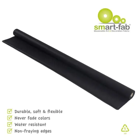 Smart-Fab&reg; Art & Decoration Fabric Roll, 48" x 40ft. Black {6}