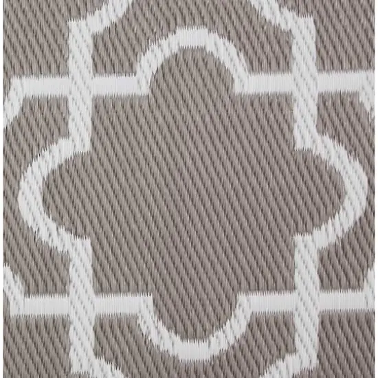 DII&reg; Stone & White Lattice Outdoor Rug, 4ft. x 6ft. {5}