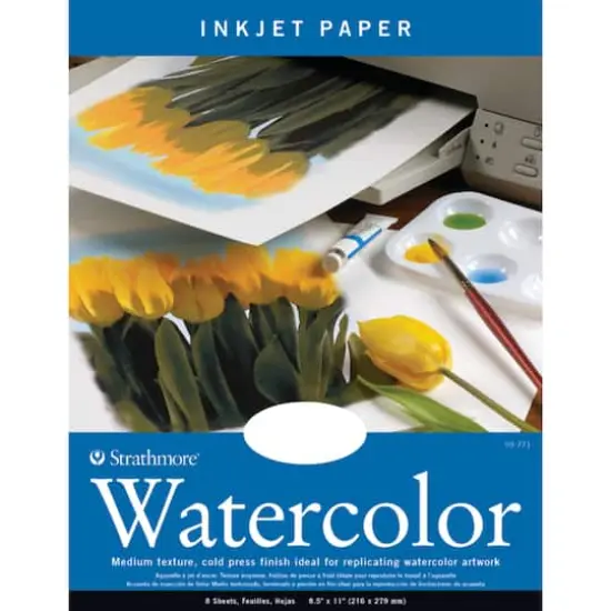 Strathmore&reg; Artist Inkjet Watercolor Paper, 8.5" x 11" {1}