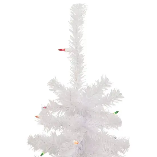 2ft. Pre-Lit Woodbury White Pine Artificial Christmas Tree, Multicolor Lights {4}