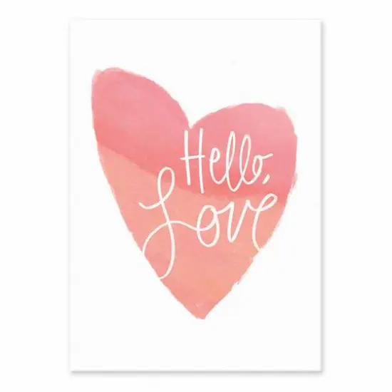 Hello Love Tabletop Canvas {1}