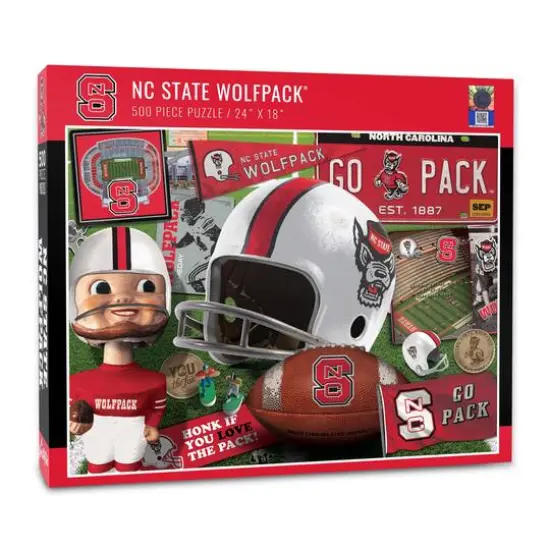 College Team Retro Series 500 Piece Puzzle NC State Wolfpack {1}