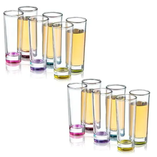 JoyJolt&reg; Hue Colored Shot Glasses, 12ct. {1}