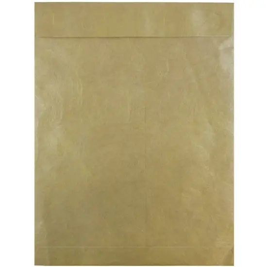 JAM Paper 10" x 13" Tyvek Tear-Proof Open End Catalog Envelopes, 25ct. Gold {1}