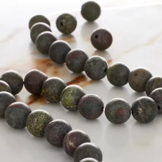 Matte Dragon Blood Round Beads, 8mm by Bead Landing&trade; {3}