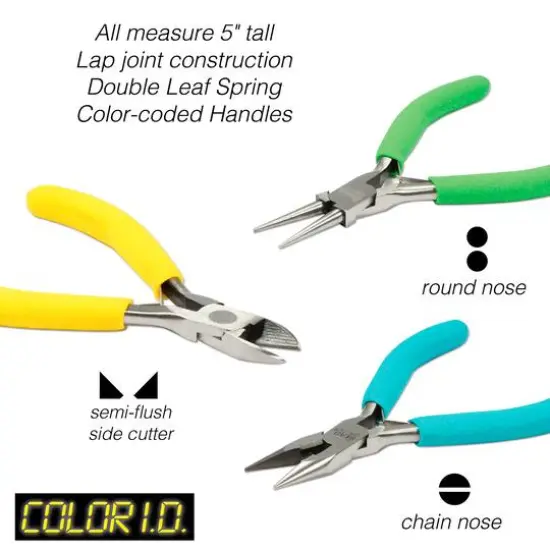 The Beadsmith&reg; 3 Piece Economy Plier Set {5}