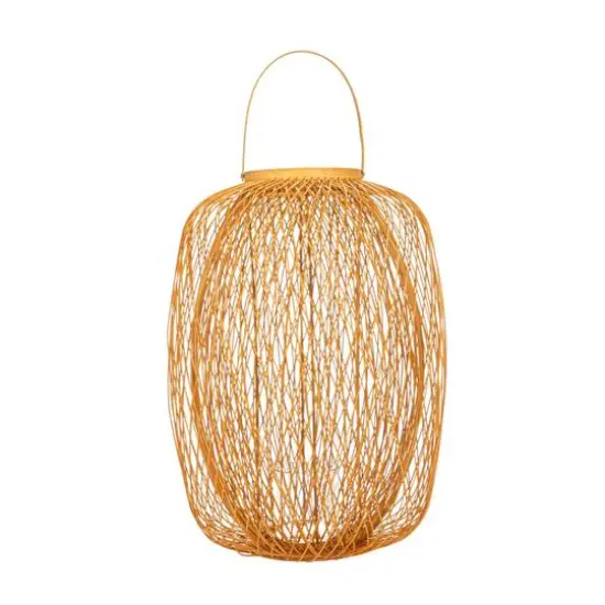 Hello Honey&reg; 20" Decorative Bamboo Hand-Woven Lantern Candle Holder {5}