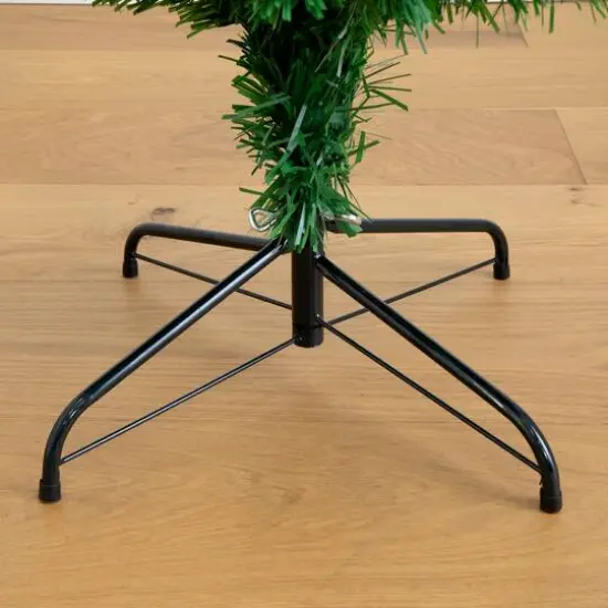 6ft. Fiber Optic Multicolor LED Lights Slim Pine Artificial Christmas Tree {9}