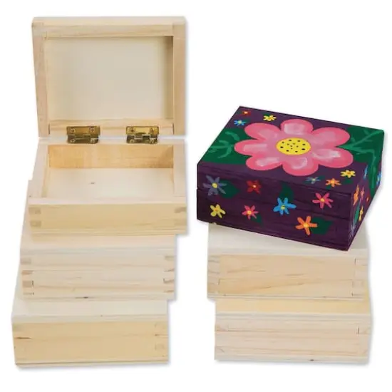 S&S&reg; Worldwide Small Hinged Box, 6ct. {1}