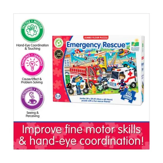 Jumbo Floor Puzzle - Emergency Rescue: 50 Pcs {8}
