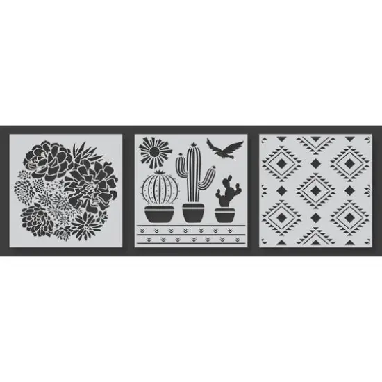 PA Essentials Southwest Collection Stencil Set {3}