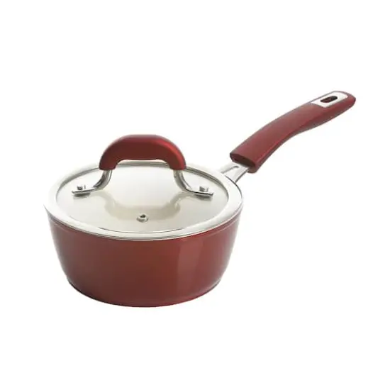 Kenmore&reg; Arlington 12-Piece Metallic Red Aluminum Ceramic-Coated Nonstick Cookware Set {3}