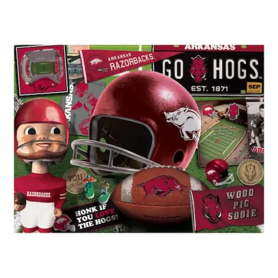 College Team Retro Series 500 Piece Puzzle Arkansas Razorbacks {5}