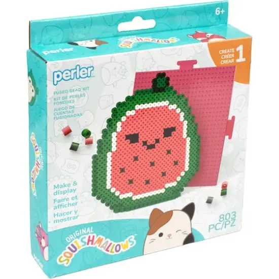 Perler&trade; Squishmallows&trade; Wanda Fused Bead Kit {8}