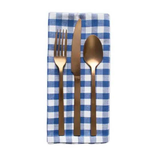 DII&reg; Blue Farm Check Napkin, 6ct. {6}