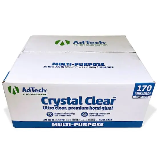 AdTech&reg; Crystal Clear&trade; 10" Full Size Hot Glue Sticks, 170ct. {3}