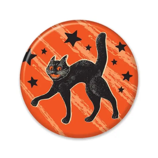 Beistle Vintage Halloween Scratch Cat Button, 6ct. {1}