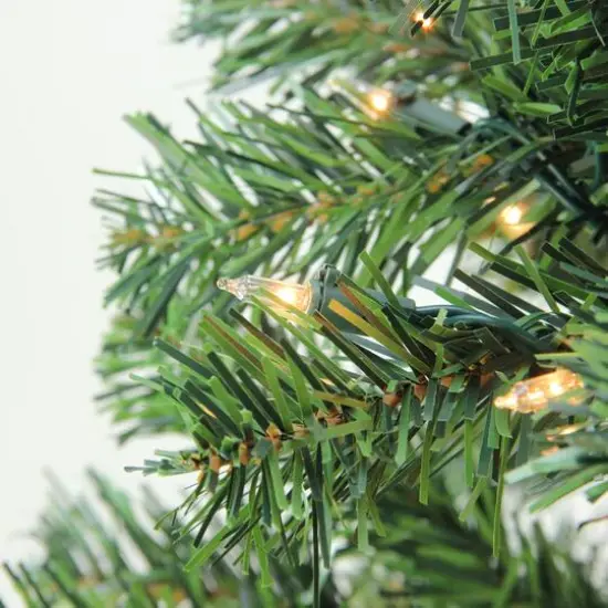 6.5ft. Pre-Lit Niagara Pine Artificial Christmas Tree, Clear Lights {3}