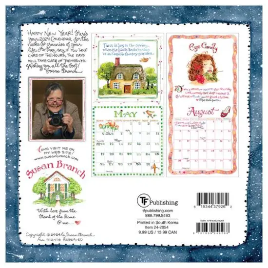 TF Publishing 2024 Susan Branch Mini Calendar {3}