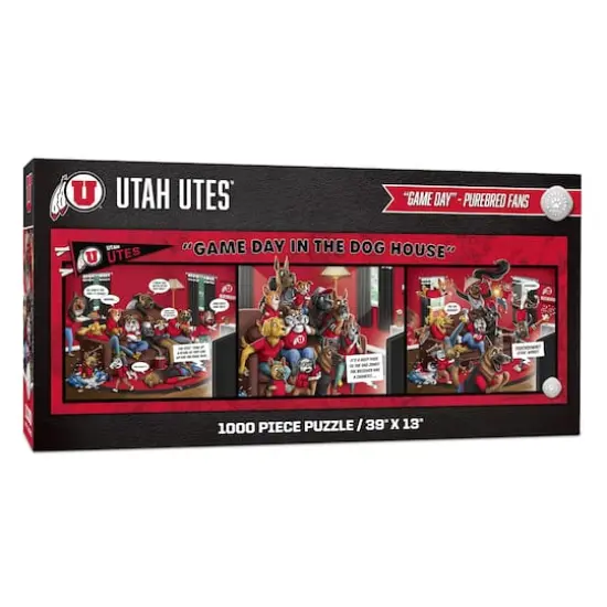 College Game Day in the Dog House 1,000 Piece Puzzle Utah Utes {1}