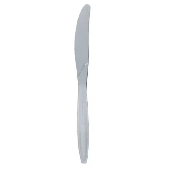 JAM Paper Premium Plastic Knives, 100ct. Silver {4}