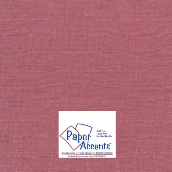 PA Paper™ Accents 12" x 12" 80lb. Glimmer Cardstock, 25 Sheets Exotic Red {1}