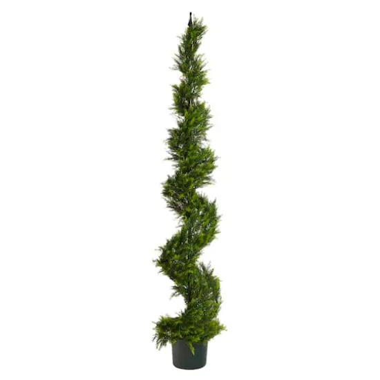 6ft. Cypress Spiral Topiary Artificial Tree {1}