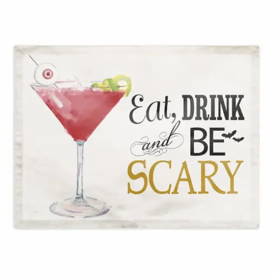 Be Scary Cocktail Polyester Twill Placemat {1}