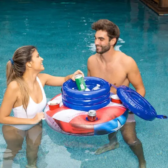 PoolCandy Stars & Stripes Floating Drink Cooler {4}