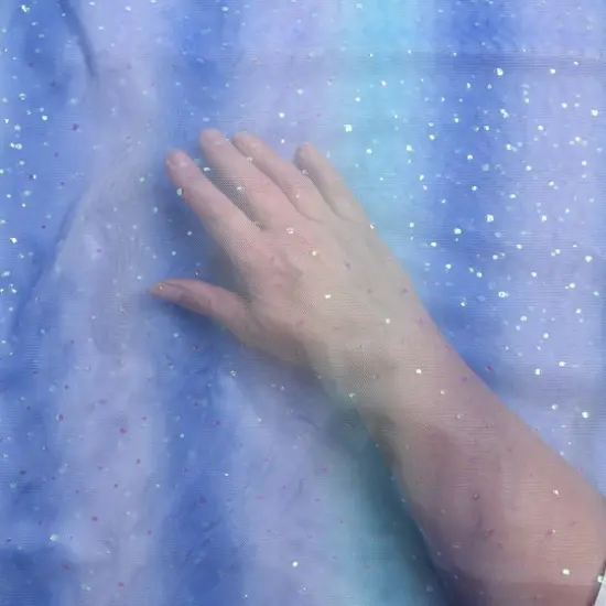 Feldman Purple & Blue Confetti Mesh {4}