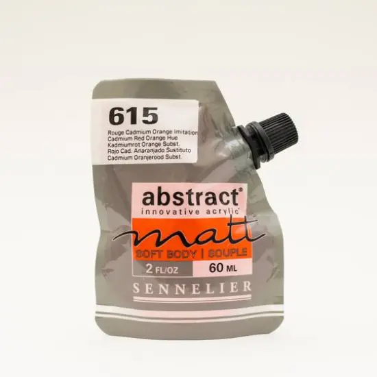 Sennelier Matt Abstract&reg; Acrylic, 60mL 615 Cadmium Red Orange Hue {1}