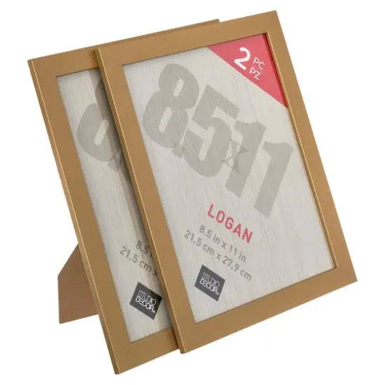 2 Pack Logan Tabletop Frames by Studio D&eacute;cor&reg; Gold {1}