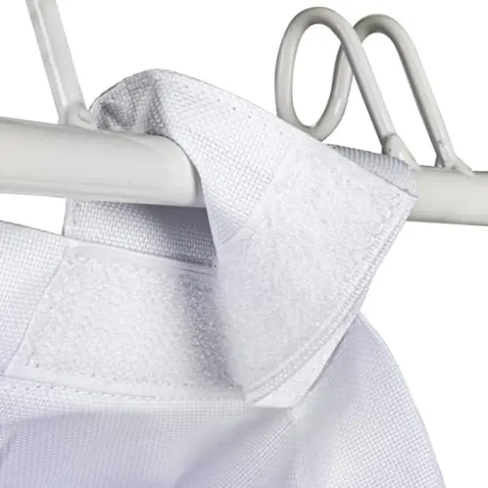 Household Essentials Rolling Laundry Hamper White {8}