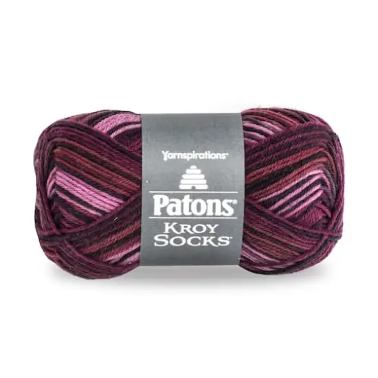 Patons&reg; Kroy Socks&trade; Yarn Amethyst Stripes {1}