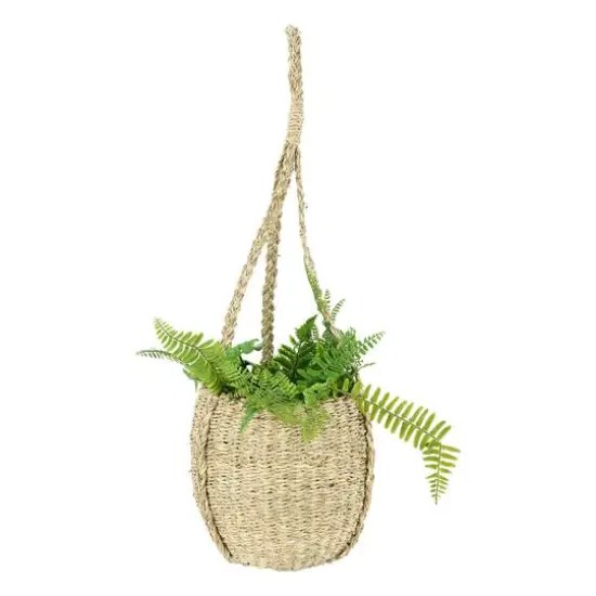 Hello Honey&reg; Handwoven Hanging Seagrass Basket Planter {6}