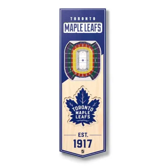 19" NHL 3D StadiumView Banner Toronto Maple Leafs {1}
